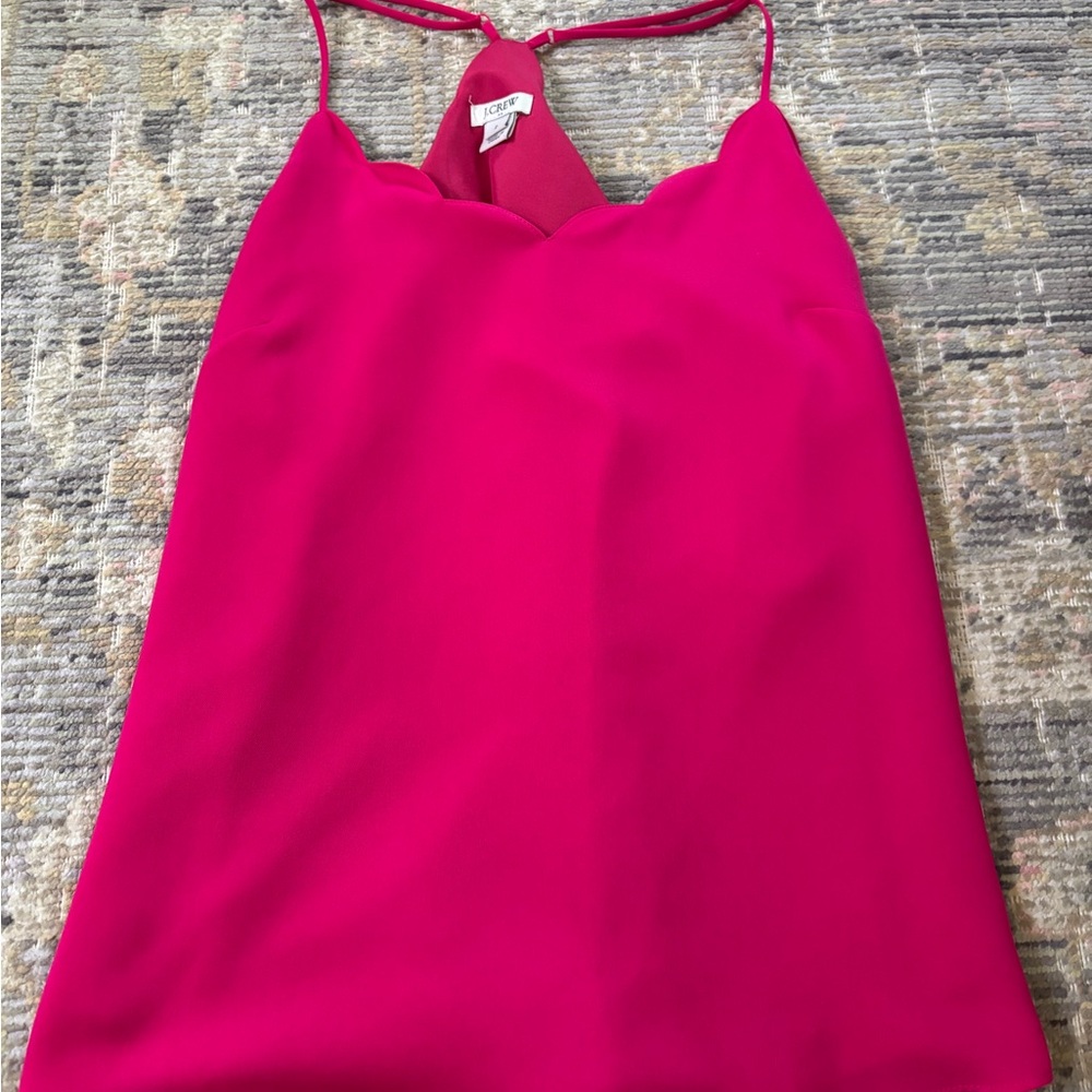J. Crew Woman's Tank Top, Size 2P, Hot Pink